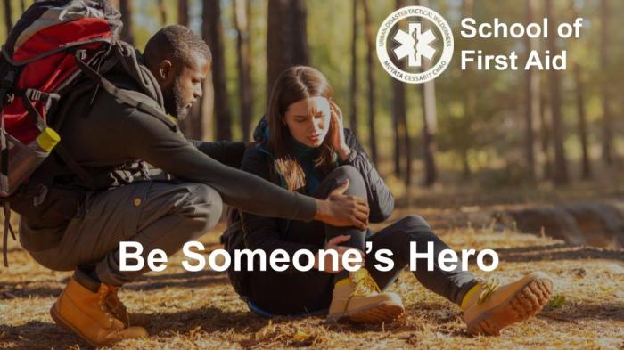 Virtual wilderness first aid training